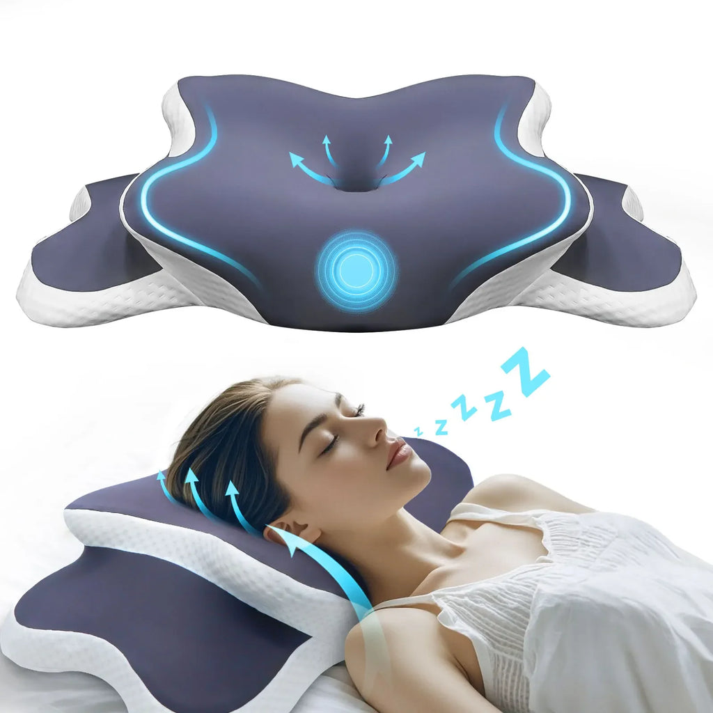 NeuroVibe™ Ergonomic Cervical Memory Foam Pillow