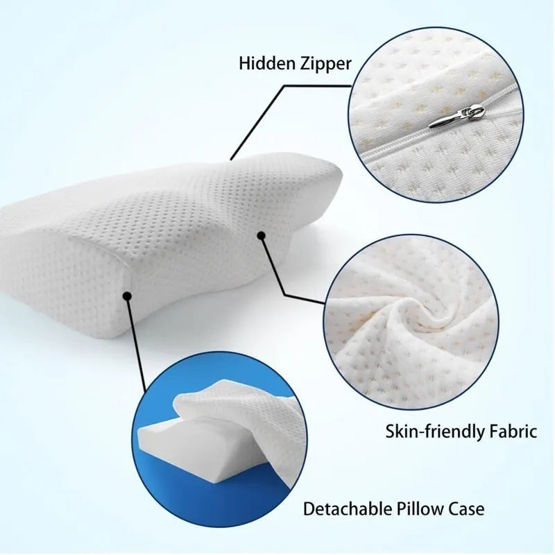 NeuroVibe™ Butterfly Orthopedic Memory Foam Pillow