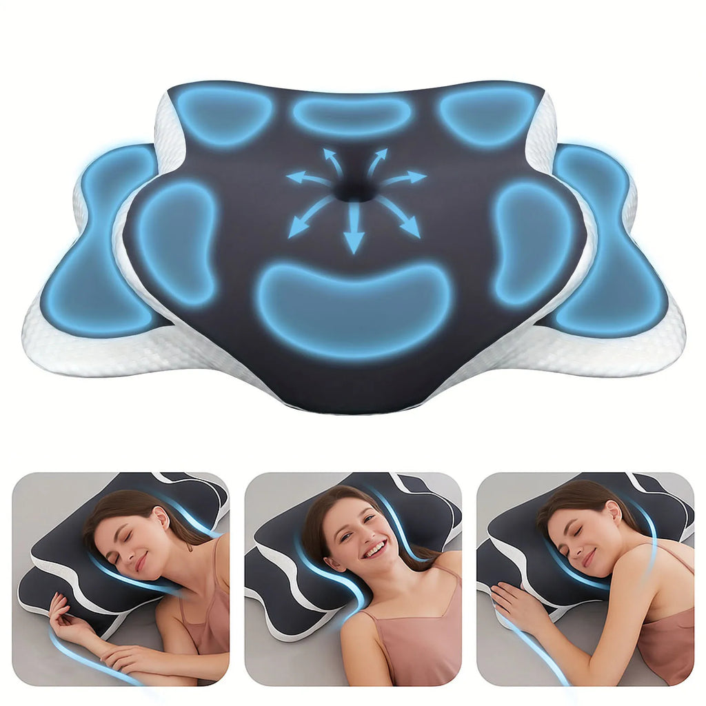 NeuroVibe™ Butterfly Contour Cervical Pillow