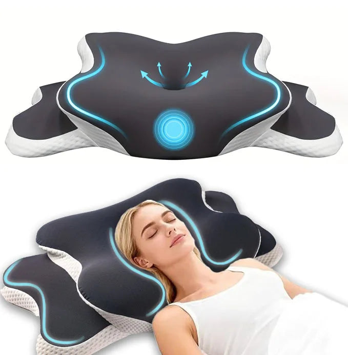 NeuroVibe™ Butterfly Contour Cervical Pillow