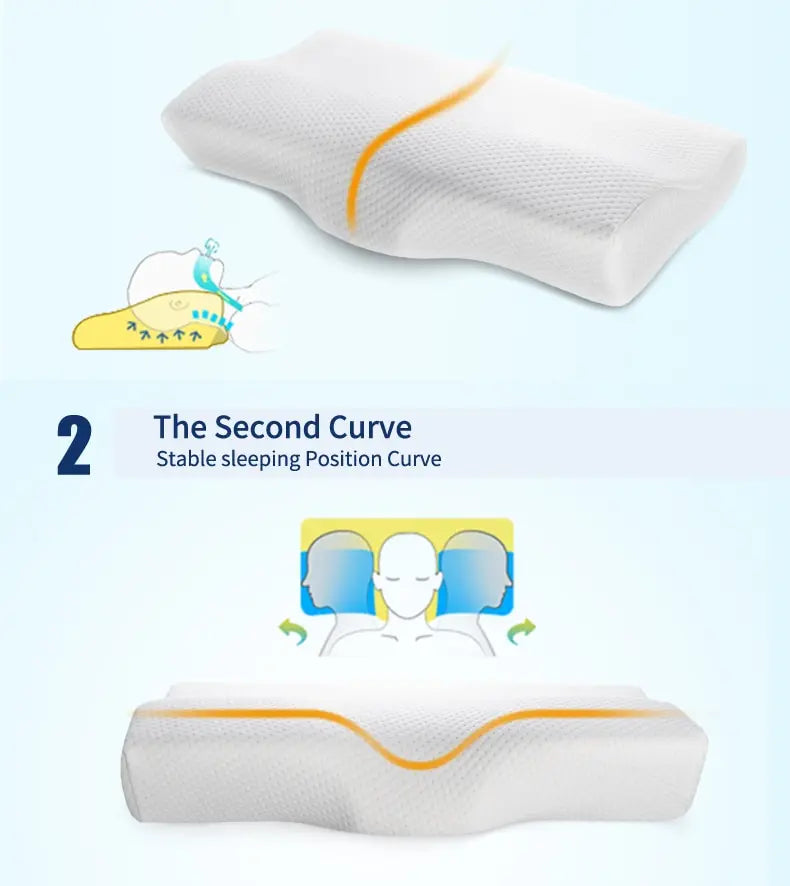 NeuroVibe™ Butterfly Orthopedic Memory Foam Pillow