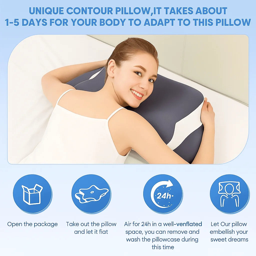 NeuroVibe™ Butterfly Contour Cervical Pillow