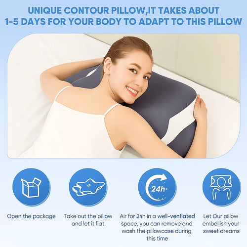 NeuroVibe™ Butterfly Contour Cervical Pillow