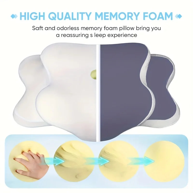 NeuroVibe™ Butterfly Contour Cervical Pillow