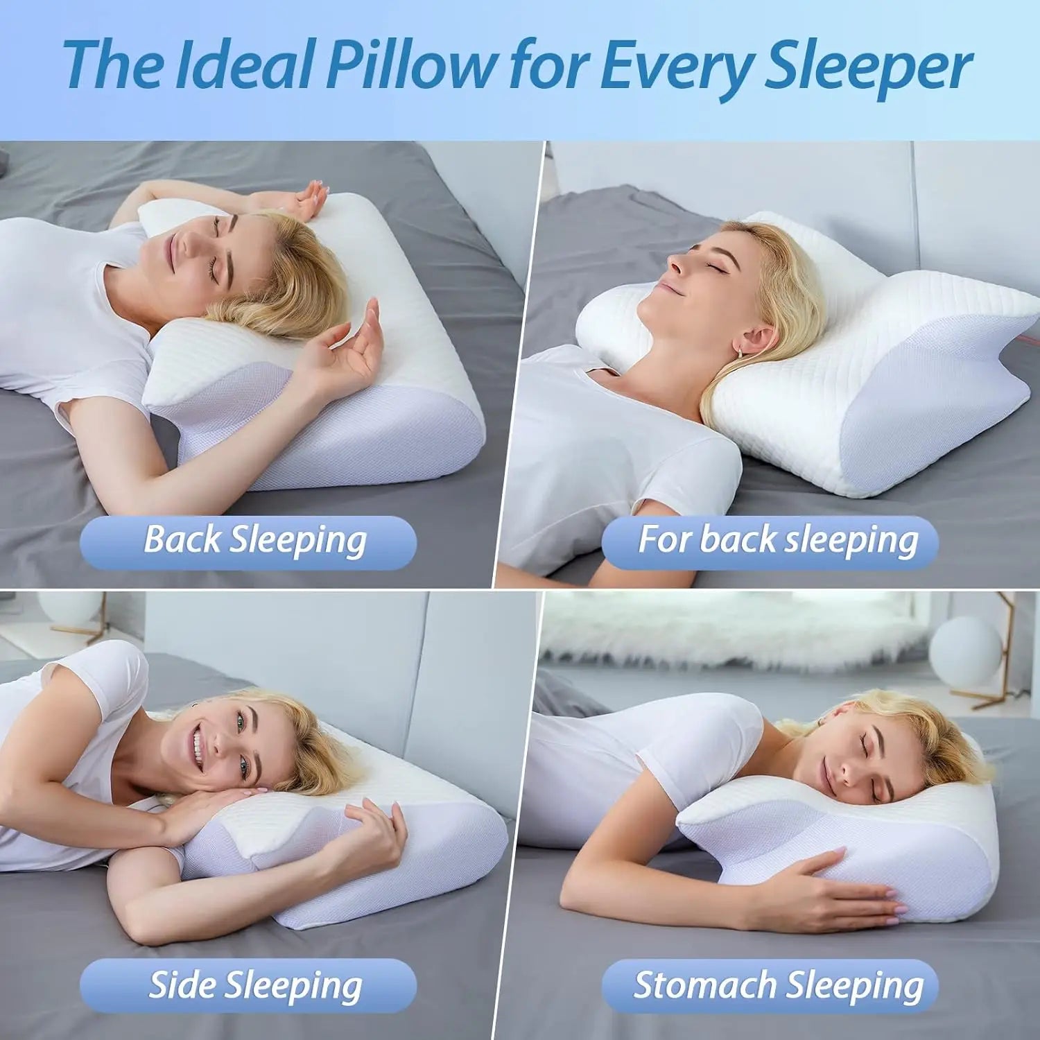 NeuroVibe™ Cervical Spine Memory Foam Pillow