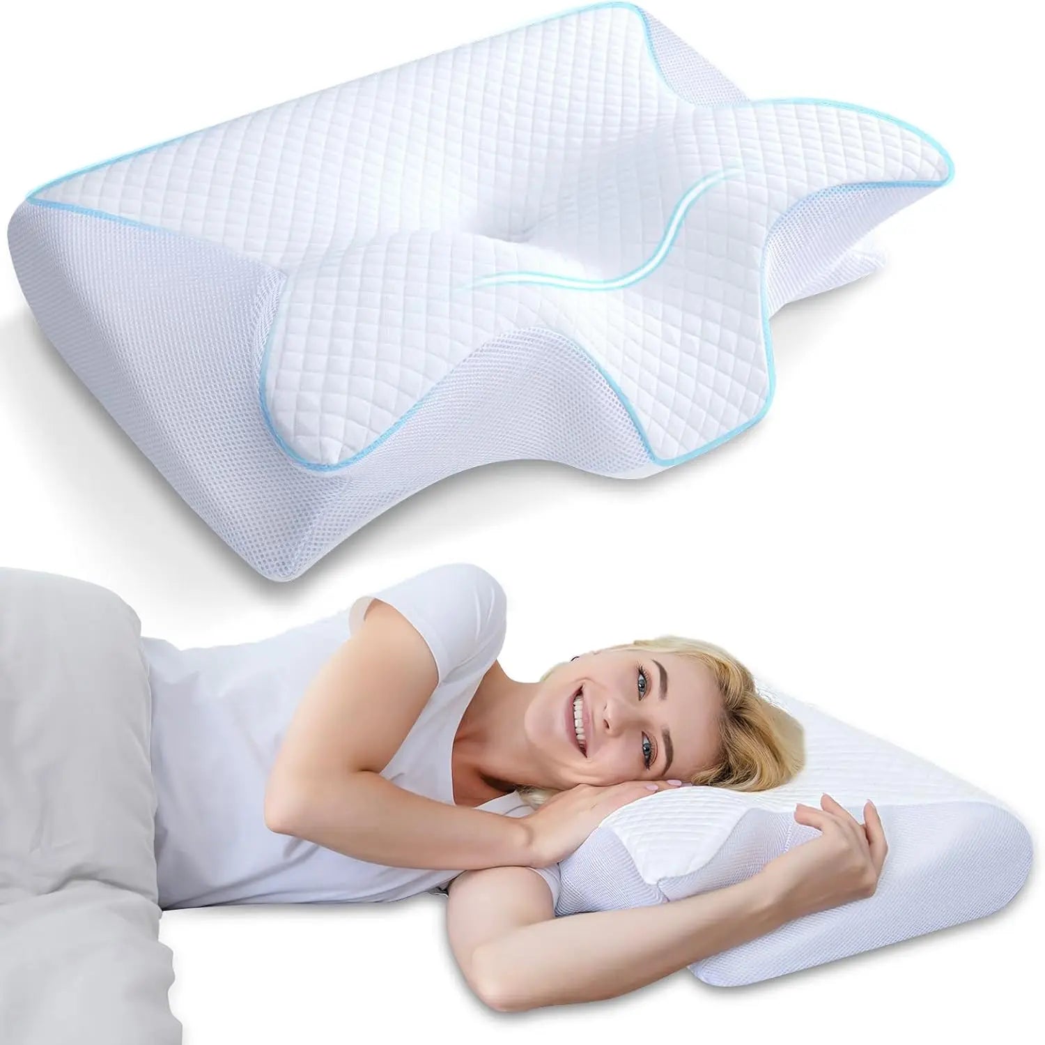 NeuroVibe™ Cervical Spine Memory Foam Pillow