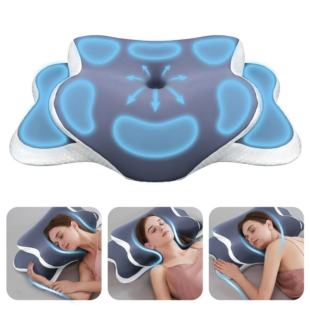 NeuroVibe™ Ergonomic Cervical Memory Foam Pillow