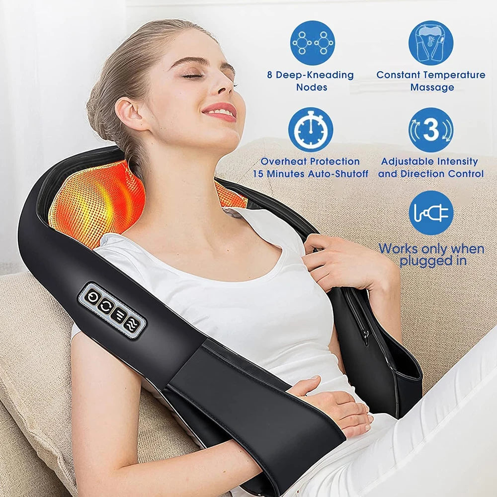NeuroVibe™ Deep Tissue Shiatsu Neck & Back Massager